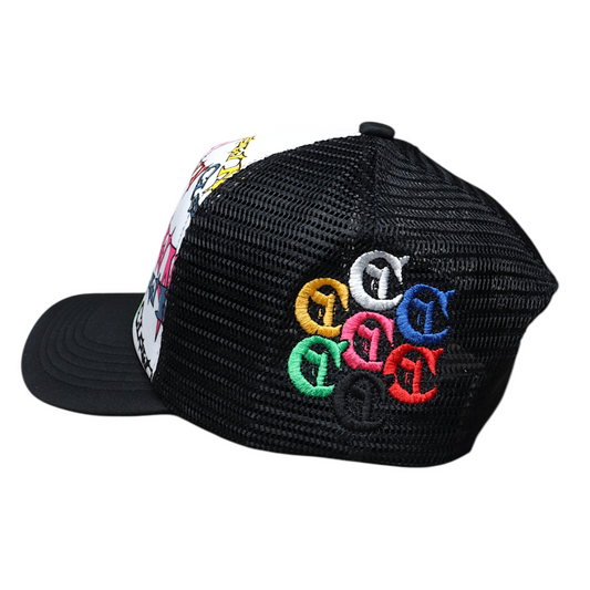 Y2K TRUCKER CAP (BLACK)