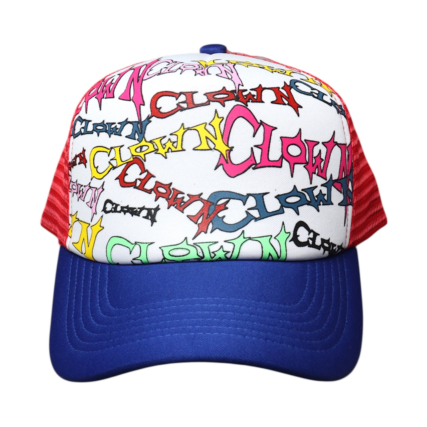 Y2K TRUCKER CAP (RED/BLUE)